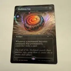 Mothman Egg-Mesmeric Orb FOIL Borderless 2457 Secret Lair SLD MTG Rare Unplayed - Image 2