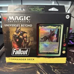 MTG Universes Beyond Fallout Scrappy Survivors Commander Deck Sealed - Image 1