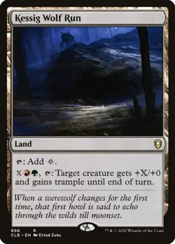 MTG Kessig Wolf Run ** Battle for Baldur's Gate ** English (NM) - Image 1