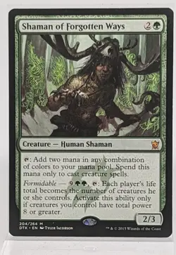 MTG Shaman of Forgotten Ways, Dragons of Tarkir, LP Magic the Gathering - Image 1