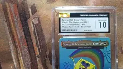 MTG Spongebob Squarepants #1932 🌈 Foil Borderless Secret Lair SpongeBob CGC 10 - Image 2