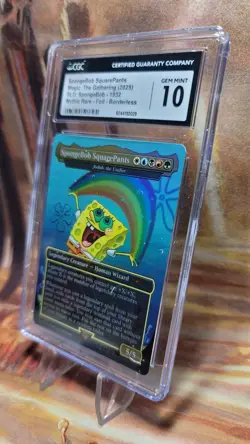 MTG Spongebob Squarepants #1932 🌈 Foil Borderless Secret Lair SpongeBob CGC 10 - Image 4