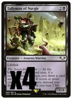 MTG | Tallyman of Nurgle (x4 Playset) | (NM) Warhammer 40,000 40k - Image 1