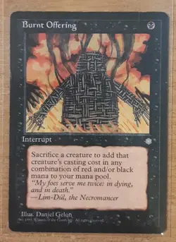 1995 MAGIC THE GATHERING ICE AGE BURNT OFFERING TD25 - Image 1