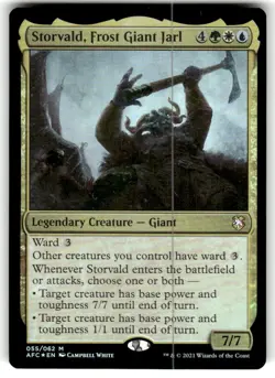 Storvald, Frost Giant Jarl Commander: Adventures in the Forgotten Realms Foil MT - Image 1