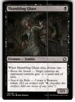 Shambling Ghast Adventures in the Forgotten Realms Regular MTG NM - Image 1