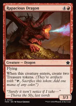 MTG Rapacious Dragon ** Foundations ** English (NM) - Image 1