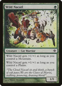 MTG Wild Nacatl Shards of Alara 152/249 Regular Common LP - Image 1