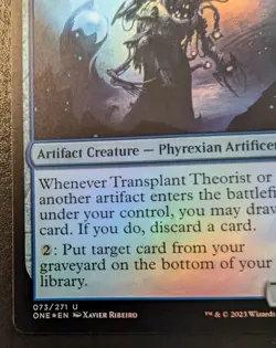 Transplant Theorist 073/271 ONE Foil Uncommon Phyrexia: All Will Be One MTG - Image 4