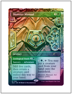 1x Monster Manual, 1782 - D&D Secret Lair Drop, Foil, Magic the Gathering MTG NM - Image 1