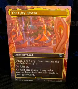 magic the gathering - The Grey Havens - Legendary Land - Uncommon - Scry LOTR - Image 1