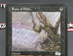 MTG Rain of Filth- DAMAGED -Urza's Saga Magic the Gathering Card #151 - Image 3