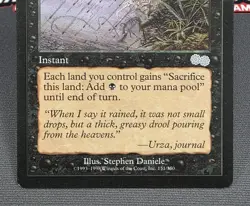 MTG Rain of Filth- DAMAGED -Urza's Saga Magic the Gathering Card #151 - Image 4