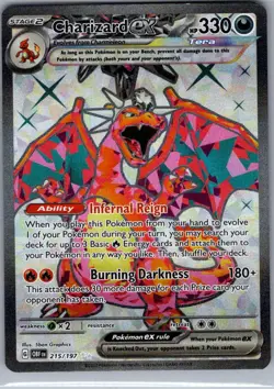 Charizard ex 215/197 SV03: Obsidian Flames - Pokemon Card - NM - Image 1