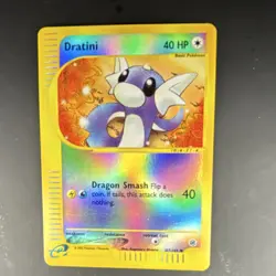 Pokemon TCG Dratini 107/165 Expedition Base Set Reverse Holo Common Card English - Image 1
