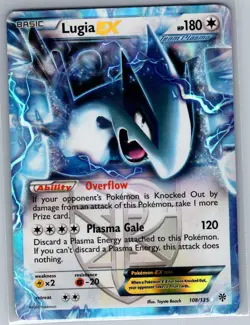 Lugia EX (Team Plasma) 108/135 Plasma Storm - Pokemon Card - NM - Image 1