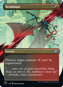 Terminate (Borderless) Double Masters 2022 NM Extended / Full Art CARD ABUGames - Image 1