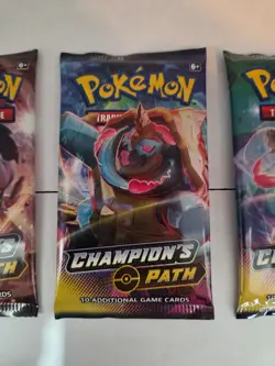New Sealed Pokemon Card Champion's Path Booster Pack Lot Of 4 All Different Art - Image 4