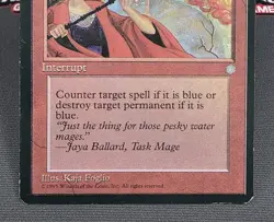 MTG Pyroblast- DAMAGED -Ice Age Magic the Gathering Card #213 - Image 4