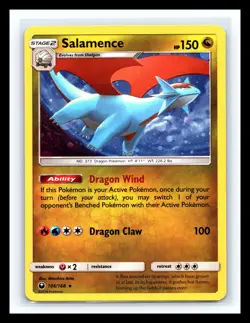 💥 Salamence 106/168 Cosmos Holo Rare Promo Sun & Moon Celestial Storm Card 2018 - Image 1