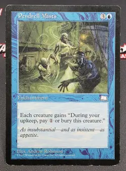 MTG Pendrell Mists- DAMAGED -Weatherlight Magic the Gathering Card #047 - Image 1