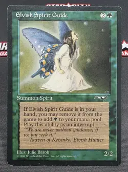 MTG Elvish Spirit Guide- DAMAGED -Alliances Magic the Gathering Card #089 - Image 1