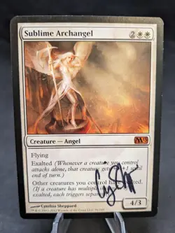 Sublime Archangel | Magic the Gathering MTG Magic 2013 | Artist Signed | LP - Image 1