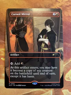 MTG Borderless Cursed Mirror Secret Lair X Avatar: The Last Airbender NM!! - Image 1