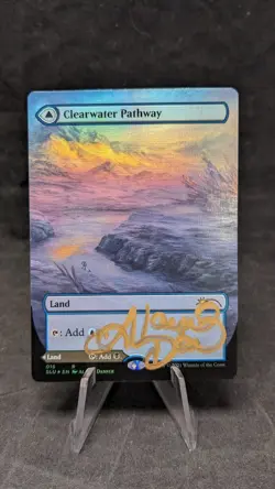 Clearwater Pathway (Borderless) FOIL | MTG Magic the Gathering | Artist Signed - Image 1
