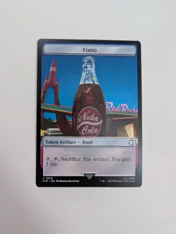 MTG - Food 0013/Settlement 0008 Token - Fallout (PIP) NM/M Condition - Image 1