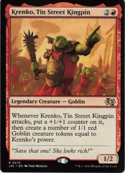 Krenko, Tin Street Kingpin R Foundations Jumpstart 572 NM Normal MTG - Image 1