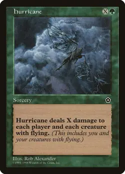 Hurricane 1x MtG Portal Second Age SP/NM - Image 1