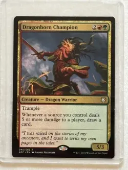 Dragonborn Champion Rare Ex Adventures Forgotten Realms Magic the Gathering MTG - Image 1