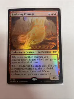 MTG Enduring Courage Duskmourn: House of Horror, Foil #133 Rare - Image 1