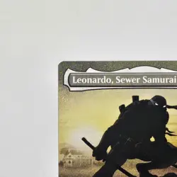 Leonardo, Sewer Samurai (Borderless) 0215 - Teenage Mutant Ninja Turtles - MTG - Image 2