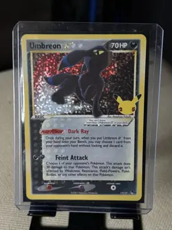 Umbreon Gold Star 17/17 Celebrations 25th Anniversary Pokemon Card TCG NM - Image 3