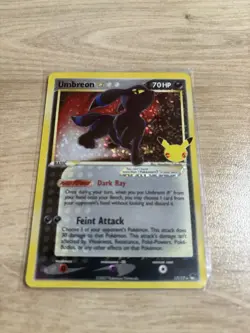 Pokemon TCG Umbreon Gold Star 17/17 Celebrations 25th Anniversary NM/M Condition - Image 1