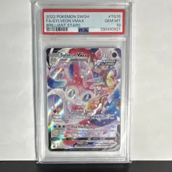 Pokemon Sylveon VMAX Holo TG15 Brilliant Stars Ultra Rare PSA 10 - Image 1