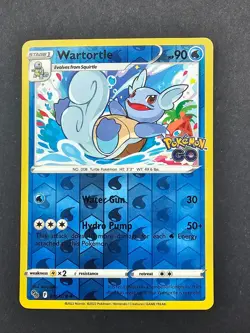 Wartortle Reverse Holo Uncommon Pokemon GO 016/078 NM - Image 1