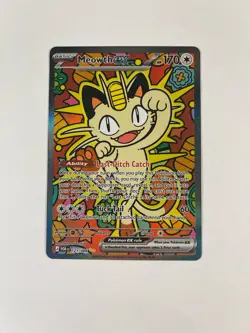 Pokemon TCG Meowth ex 121/088 Special Illustration Rare Perfect Order SIR - Image 1