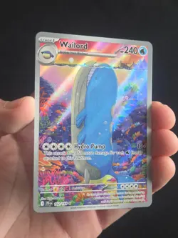 Pokemon Journey Together Wailord 162/159 Illustration Rare IR NM - Image 2