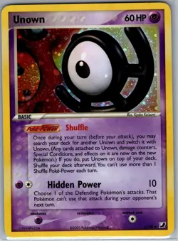 Unown (U) U/28 Holo Unseen Forces - Pokemon Card - NM - Image 1