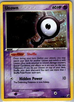 Unown (Y) Y/28 Holo Unseen Forces - Pokemon Card - NM - Image 1