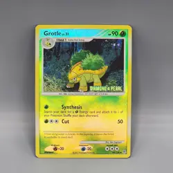 Pokemon TCG Grotle Diamond & Pearl Stamped 49/130 Reverse Holo LP - Image 1