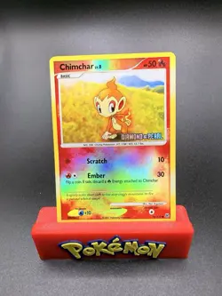 Rare Chimchar 76/130 - [NM] - Reverse Holo - Diamond & Pearl Base Set Pokemon-e - Image 1