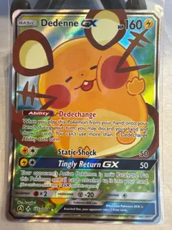 Pokemon Dedenne GX Promo Holofoil Alternate Art Promos 195a/214 NM - Image 1