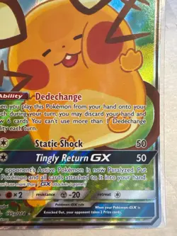Pokemon Dedenne GX Promo Holofoil Alternate Art Promos 195a/214 NM - Image 5