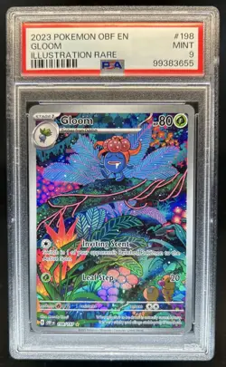 2023 Pokemon SV Obsidian Flames - OBF EN Gloom #198/197 PSA 9 - Image 1