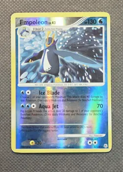 Pokemon Empoleon Reverse Holo 4/130 DP Diamond & Pearl TCG 2007 Vintage - Image 1