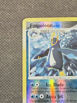 Pokemon Empoleon Reverse Holo 4/130 DP Diamond & Pearl TCG 2007 Vintage - Image 3